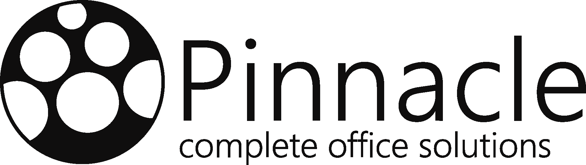Pinnacle Complete Office Solutions Black Logo Vector Logo